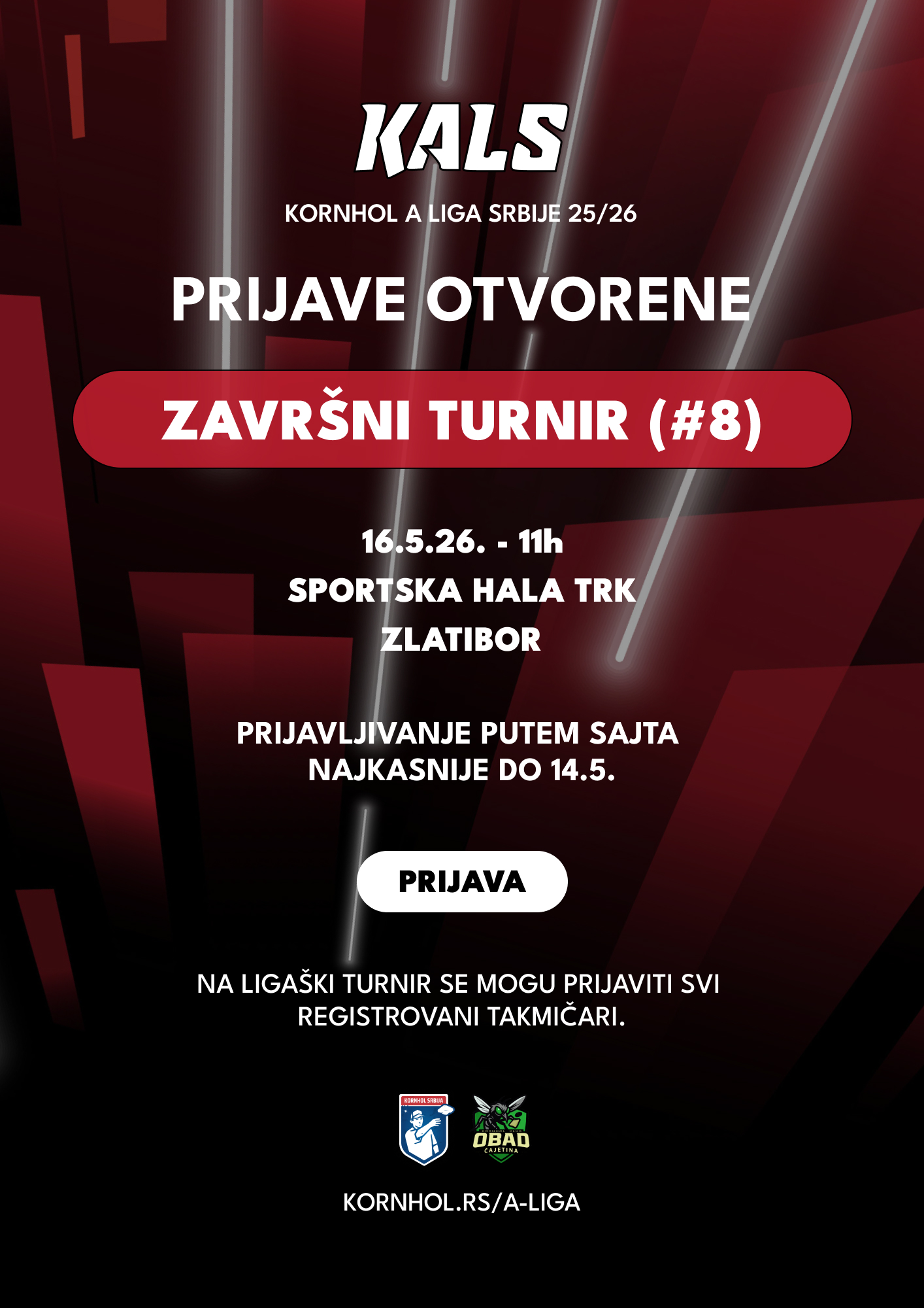 KALS 25-26 - 8. TURNIR - PRIJAVA