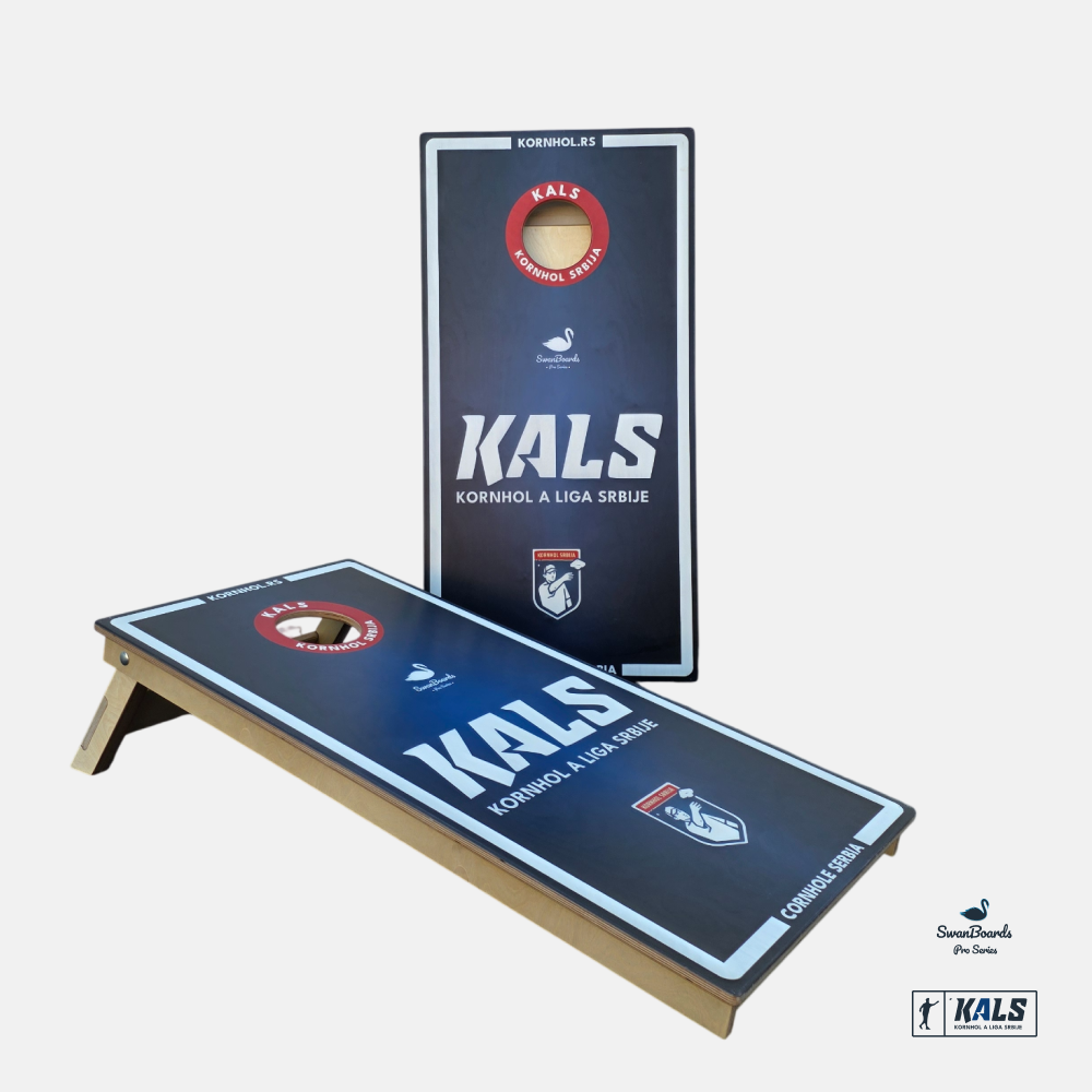 Kornhol Table - Pro 18mm - KALS - Profesionalni set - SwanBoards - tamne