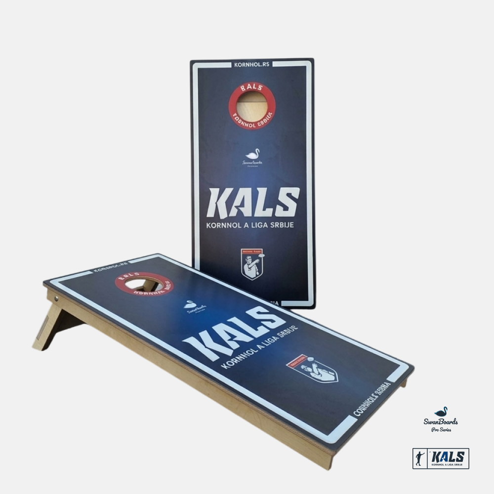 Kornhol Table - Pro 18mm - KALS - Profesionalni set - SwanBoards - tamne